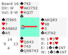 Hand 16, Wed 5th August